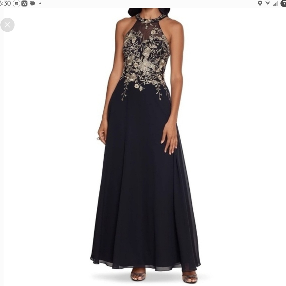 Betsy & Adam Celeste Floral Gown